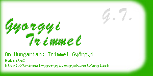 gyorgyi trimmel business card